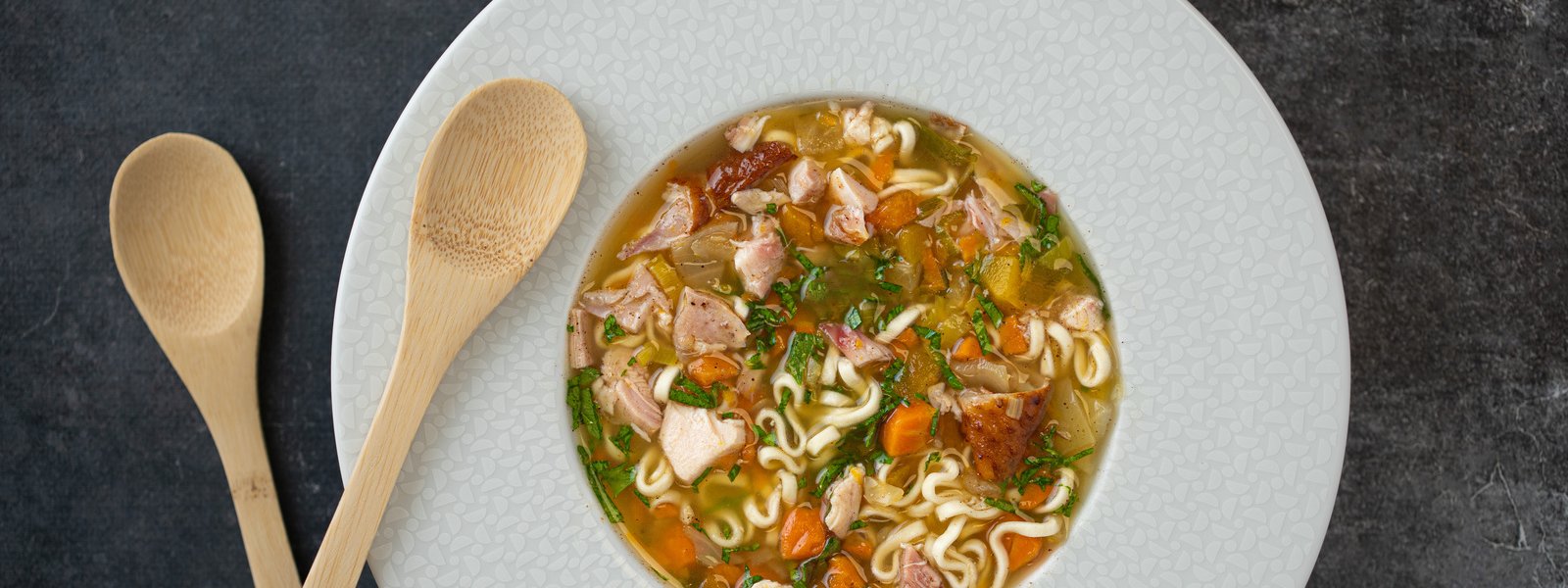 Soupe de poulet aux vermicelles