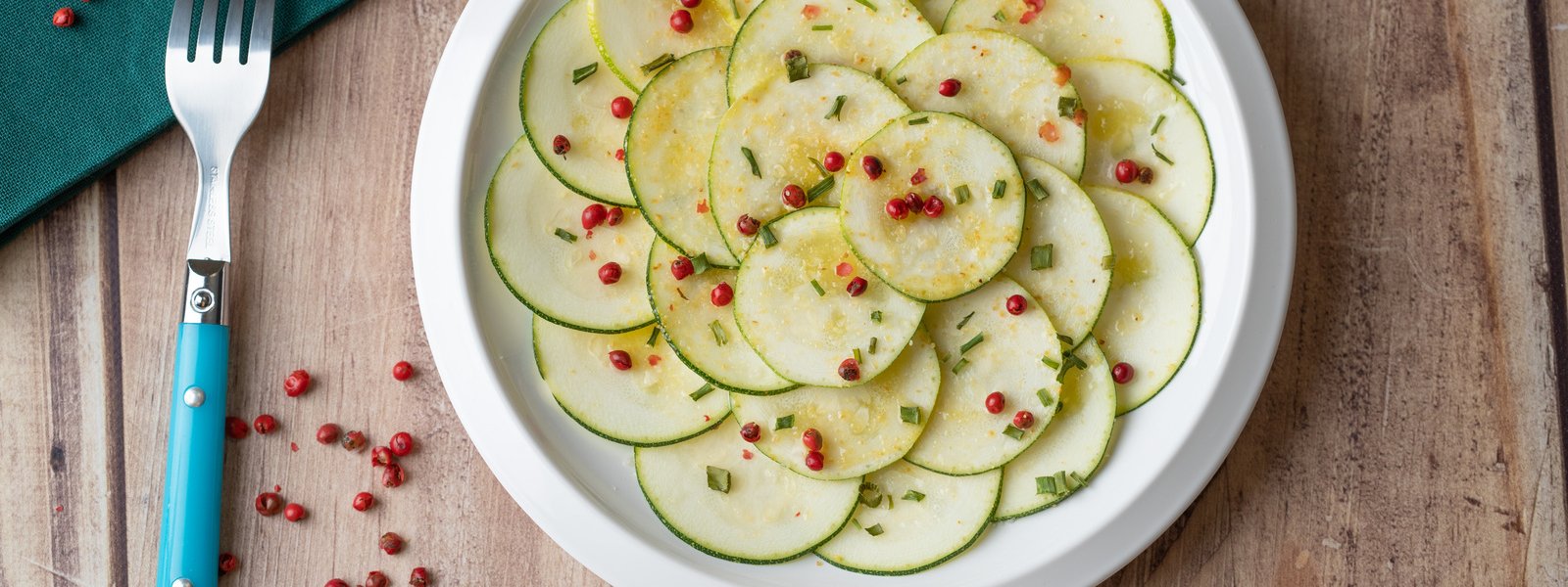 Carpaccio de courgette