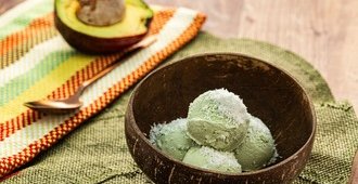 Sorbet avocat noix de coco